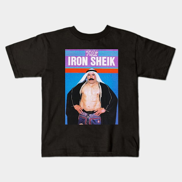 the iron sheik pro wrestling Kids T-Shirt by hot_issue